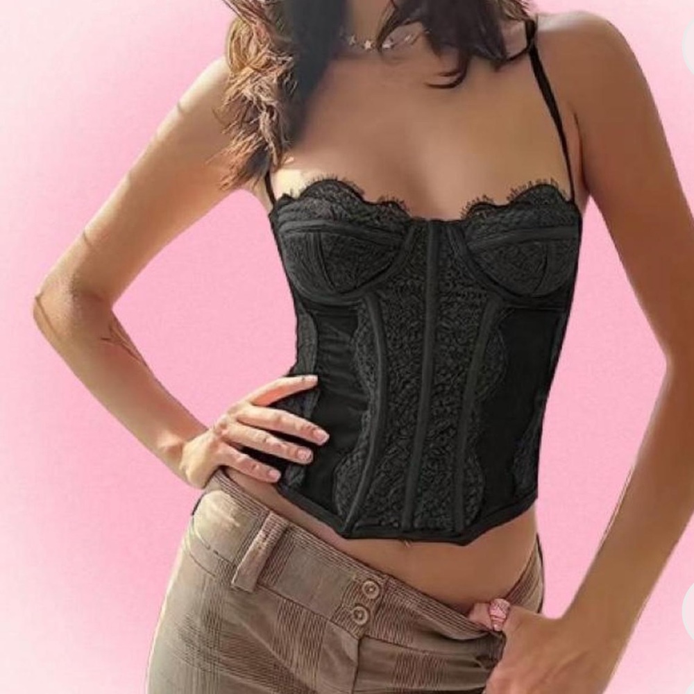 Black corset top